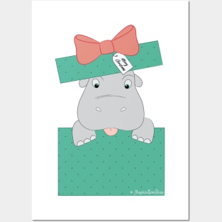 I Want a Hippopotamus for Christmas, Pastel © GraphicLoveShop Posters and Art